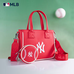 MLB New York Yankees Team Tote/Crossbody with Baseball Coin Pouch