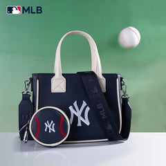 MLB New York Yankees Team Tote/Crossbody with Baseball Coin Pouch