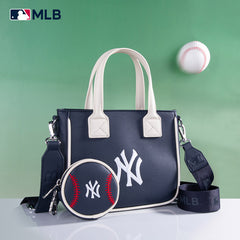 MLB New York Yankees Team Tote/Crossbody with Baseball Coin Pouch