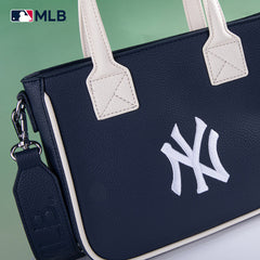 MLB New York Yankees Team Tote/Crossbody with Baseball Coin Pouch