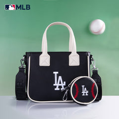 MLB Los Angeles Dodgers Team Tote/Crossbody with Baseball Coin Pouch