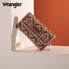 Wrangler All-Over Aztec Print Convertible Wallet