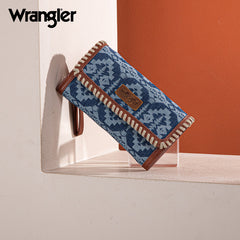 Wrangler All-Over Aztec Print Convertible Wallet