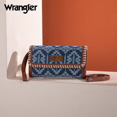 Wrangler All-Over Aztec Print Convertible Wallet