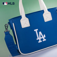 MLB Los Angeles Dodgers Team Tote/Crossbody with Baseball Coin Pouch