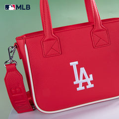 MLB Los Angeles Dodgers Team Tote/Crossbody with Baseball Coin Pouch