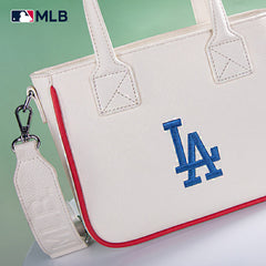 MLB Los Angeles Dodgers Team Tote/Crossbody with Baseball Coin Pouch