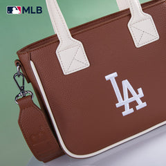 MLB Los Angeles Dodgers Team Tote/Crossbody with Baseball Coin Pouch