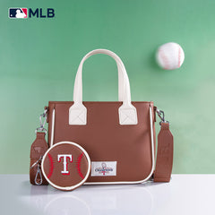 MLB Texas Rangers Team Tote/Crossbody with Baseball Coin Pouch