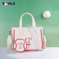 MLB Texas Rangers Team Tote/Crossbody with Baseball Coin Pouch