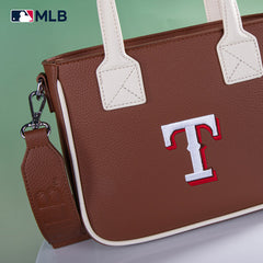 MLB Texas Rangers Team Tote/Crossbody with Baseball Coin Pouch