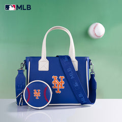 MLB New York Mets Team Tote/Crossbody with Baseball Coin Pouch