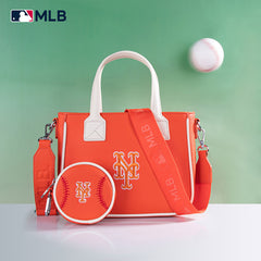 MLB New York Mets Team Tote/Crossbody with Baseball Coin Pouch