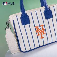 MLB New York Mets Team Tote/Crossbody with Baseball Coin Pouch