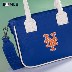 MLB New York Mets Team Tote/Crossbody with Baseball Coin Pouch