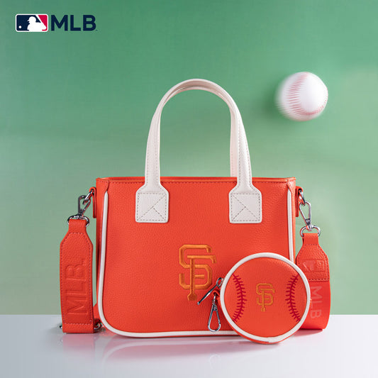 MLB San Francisco Giants Team Tote/Crossbody with Baseball Coin Pouch