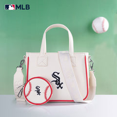 MLB Chicago White Sox Team Tote/Crossbody with Baseball Coin Pouch