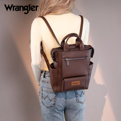 Wrangler Multi-function Leather Backpack