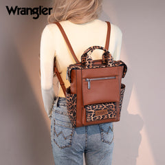 Wrangler Multi-function Leather Backpack