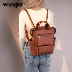 Wrangler Multi-function Leather Backpack