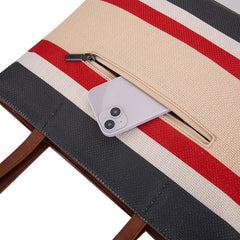 Wrangler Striped Canvas Tote Bag