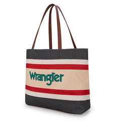 Wrangler Striped Canvas Tote Bag