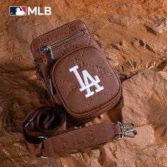 MLB Los Angeles Dodgers Crossbody Bag-Brown