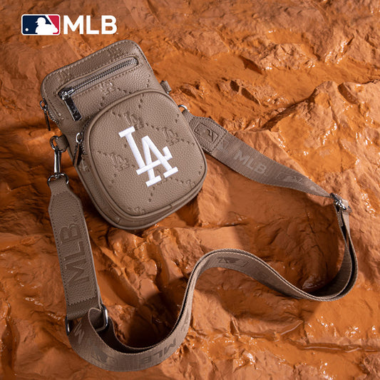 MLB Los Angeles Dodgers Crossbody Bag-Camel