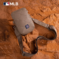 MLB Los Angeles Dodgers Crossbody Bag-Camel