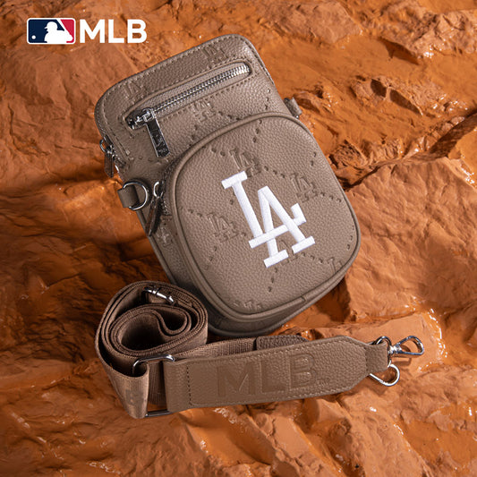 MLB Los Angeles Dodgers Crossbody Bag-Camel