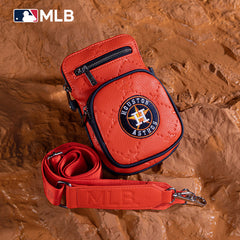 MLB Houston Astros Crossbody Bag-Orange