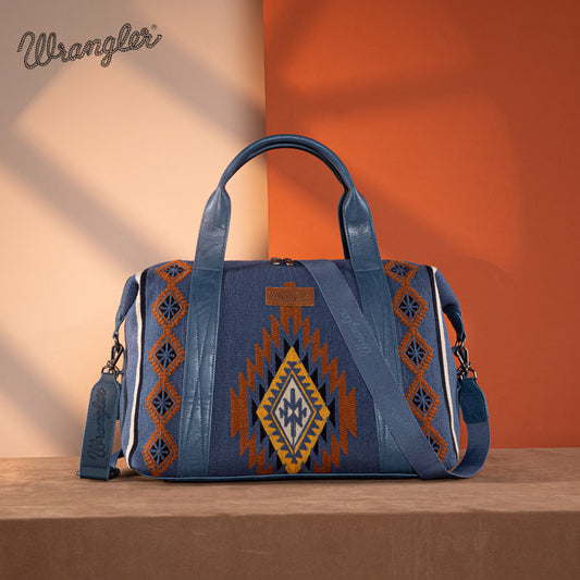 Wrangler Aztec Knitted Duffle Bag