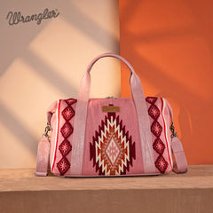 Wrangler Aztec Knitted Duffle Bag