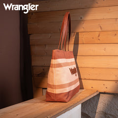 Wrangler Striped Canvas Tote Bag