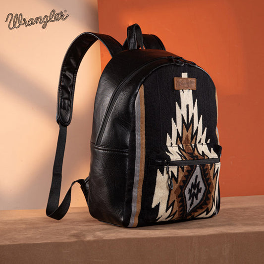 Wrangler Aztec Knitted Backpack