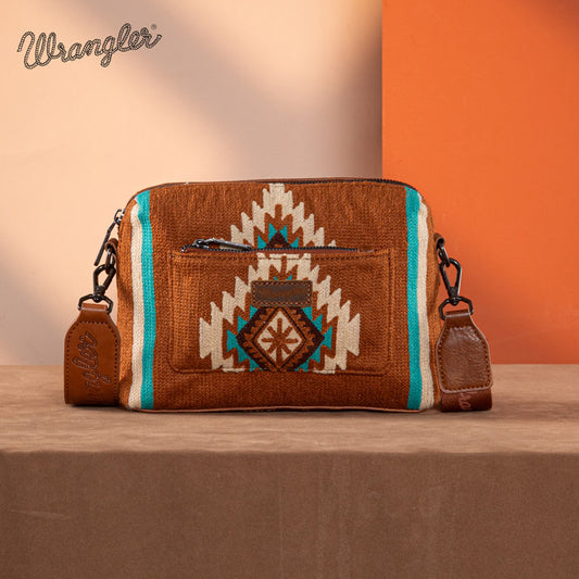 Wrangler Aztec Knitted Crossbody Purse