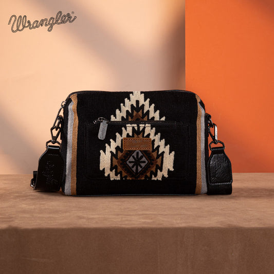 Wrangler Aztec Knitted Crossbody Purse