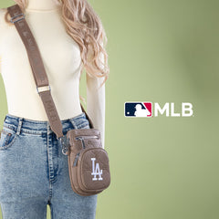 MLB Los Angeles Dodgers Crossbody Bag-Camel