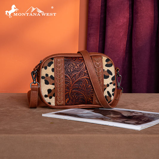 Montana West Tooled Whipstitch Crossbody Bag