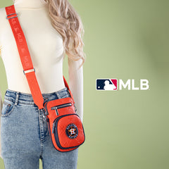 MLB Houston Astros Crossbody Bag-Orange