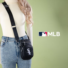 MLB Chicago White Sox Crossbody Bag-Black