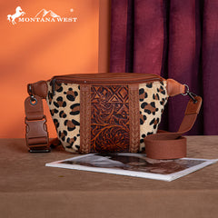 Montana West Floral Tooled Fanny Pack