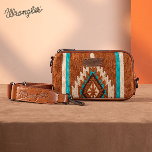 Wrangler Aztec Knitted Mini Crossbody