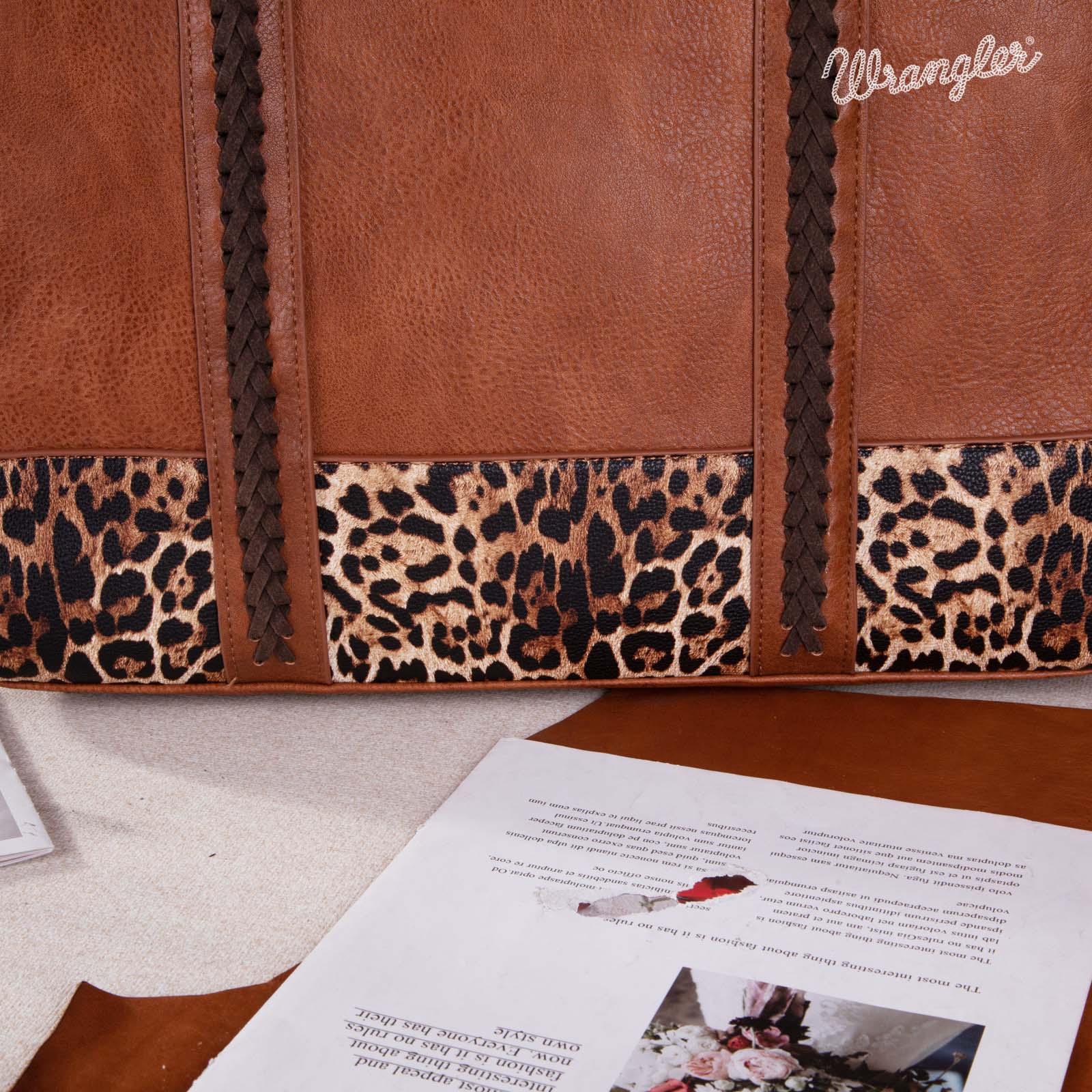 2024 New Wrangler Concealed Carry Leopard/Crocodile/Cow Pattern Tote/Crossbody Bag