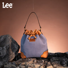 LEE Waxed Canvas Drawstring Hobo Bag/Crossbody