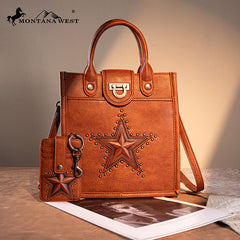 Montana West Longhorn Star Crossbody Purse Set