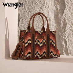 Wrangler Southwestern Pattern Dual Sided Print Concealed Carry -Tote/Crossbody