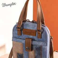 Wrangler Denim-textured Phone Purse