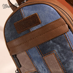 Wrangler Denim-textured Sling Bag