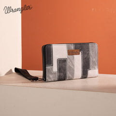 Wrangler Denim-textured Wristlet